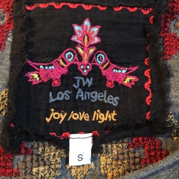 JW Los Angeles Johnny Was Embroidered Top - Picture 4 of 6